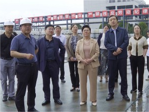 湖南省商务厅曾海平一行来福尔程环保调研